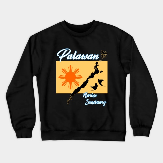 Palawan Marine Sanctuary Crewneck Sweatshirt by NicGrayTees